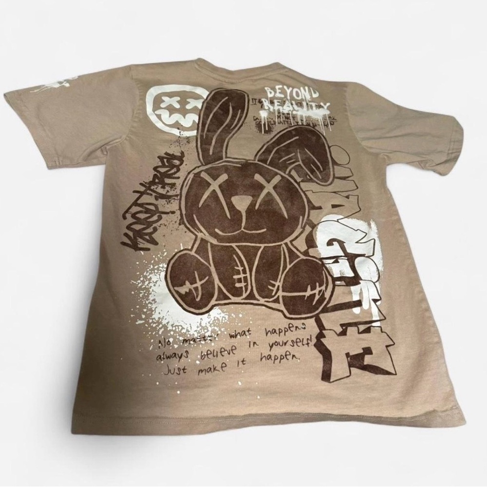 Trendy Tan Graphic Tee